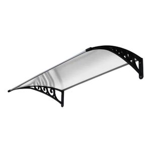 ELEM TECHNIC Auvent / Marquise de porte en polycarbonate 100x120 cm