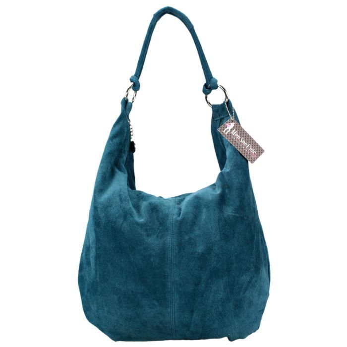 Sac à Main Croute de Cuir - Vera - Bleu Pétrole - Sac à Main Cuir ... Sac à Main Croute de Cuir - Vera - Bleu Pétrole - Sac à Main Cuir ...