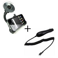 ACCESSOIRES TELEPHONIE Support +Chargeur Voiture Samsung Galaxy Ace S5830