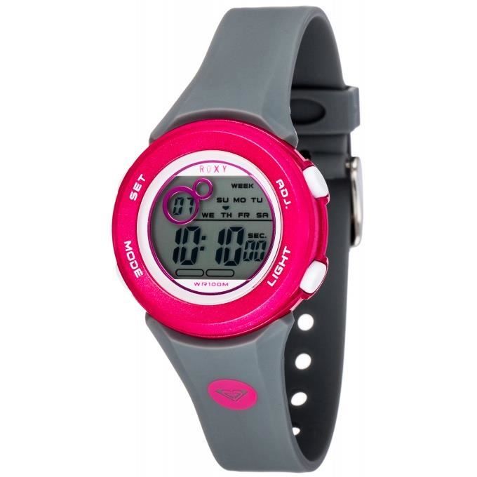 Montre Roxy Sprint EW236DR GRY Montre Digitale Ronde Grise Femme