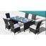 SALON DE JARDIN  Le Royal : Salon de jardin 6 personnes en résin…
