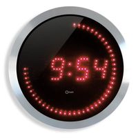 LED Horloge murale rouge Ø30cm LED Horloge murale rouge Ø30cm