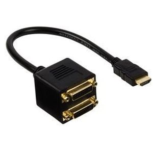 VALUELINE VGCP34950B02 Câble HDMI avec Ethernet haute vitesse - 2x DVI-D 24
