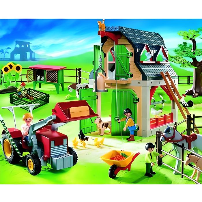 Playmobil 4066 ferme avec tracteur achat / vente univers ... Idées Tracteur Literie