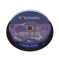 CD - DVD - BLU-RAY VIERGE POUR PC Verbatim 10 DVD+R DL 8x