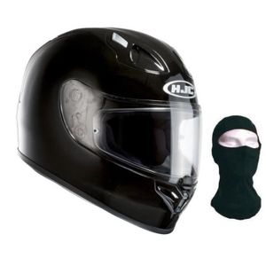 HJC casque intégral FG-17 noir verni + cagoule