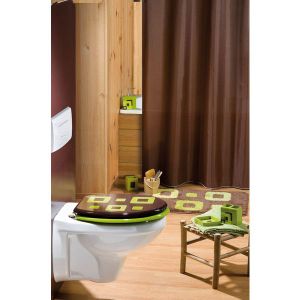 TAPIS BAIN - RIDEAU DOUCHE   Rideau de douche Intense Chocolat  