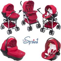 CHICCO Poussette Combinée Trio Sprint Red CHICCO Poussette Combinée Trio Sprint Red