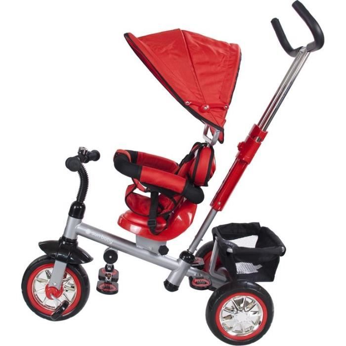 SUPER TRICYCLE ENFANT SIEGE PIVOTANT 18 a 36m ROUGE Prix pas