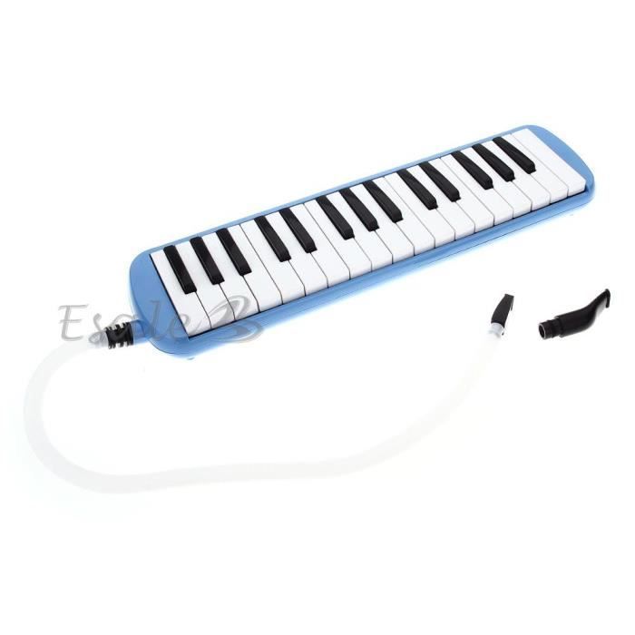 Mélodica Clavier Harmonica à Vent 32 Touches Notes avec Tuyau
