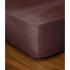  CASATXU Drap Housse 140x190cm CHOCOLAT