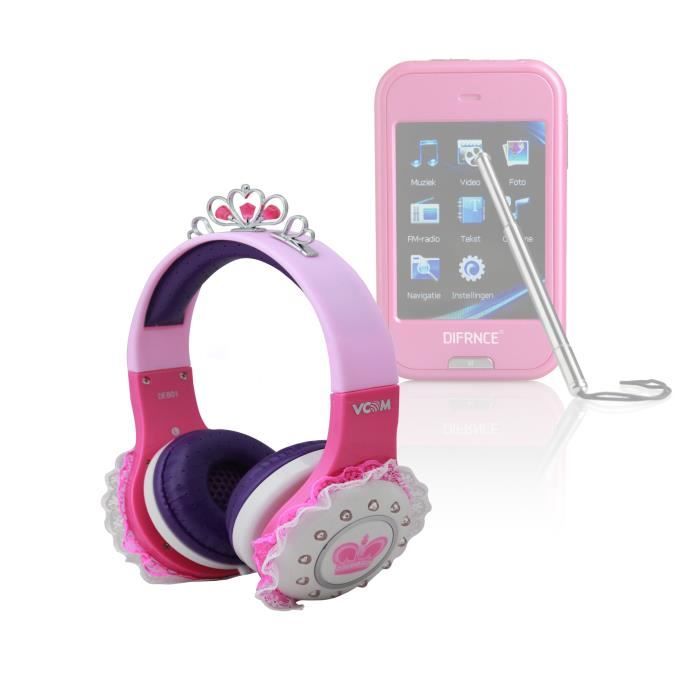 Casque audio en forme de diad&egrave;me (princesse) pour votre enfant. Ce