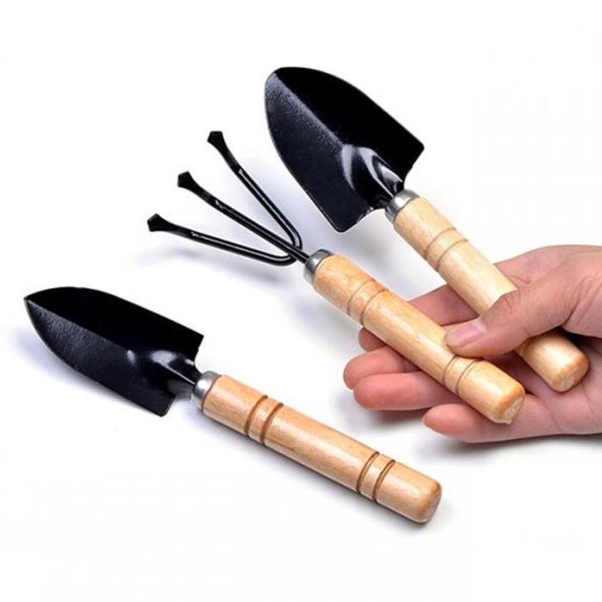 3pcs Mini Outils de jardin Râteau Rake Outils Pelle jardinage avec