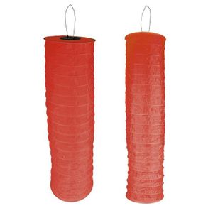 SOLARLINE Lampion tube solaire H90cm - Rouge