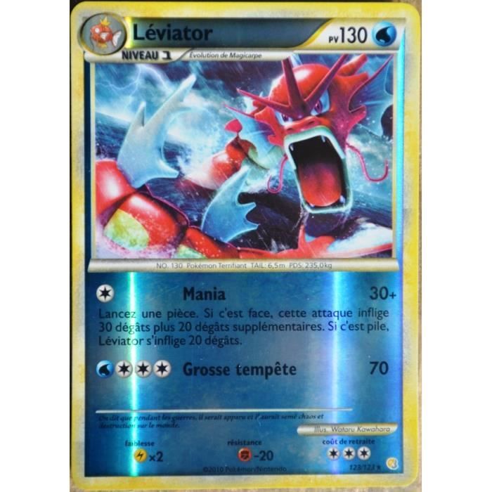 carte Pokémon 123 123 Léviator 130 PV REVERSE ULTRA f asm