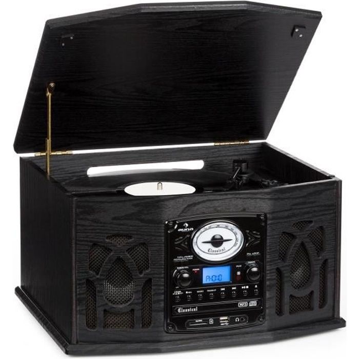 auna NR 620 Chaîne hifi stéréo avec platine vinyle