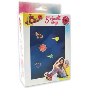 SOY LUNA Boîte 5 Bagues Assorties