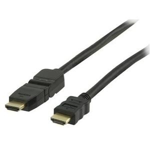 VALUELINE VGVP34290B15 Câble HDMI rotatif avec Ethernet haute vitesse 1.50 m - Noir