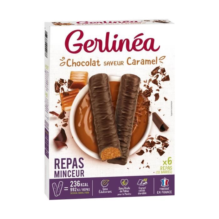 GERLINEA 12 Barres Repas Caramel (x1) - Achat / Vente ...