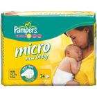 COUCHE-LANGE-LINGETTE BEBE Pampers New Baby Micro x24