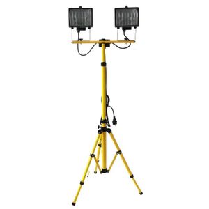 Projecteur de chantier sur trépied 2x400W avec extension pieds