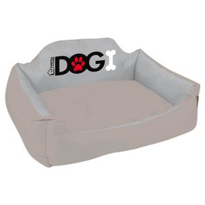 Panier molletonné Dogi 53x42x25 cm - Taupe - Pour chien