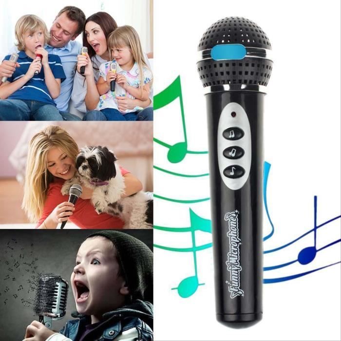 Effets Voix Ludiques Mini Machine Karaoké Portable Avec 2 Micros - Effets Vocaux Et Lumières LED - Cadeau Enfants Et Famille Machine Chant Portable