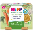 PLATS PREPARES SALES HIPP Pots Carottes Riz Brocolis Délices du jardin