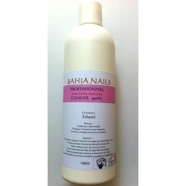 GEL CLEANER DEGRAISSANT 500ML BAHIA NAILS Achat / Vente faux ongles