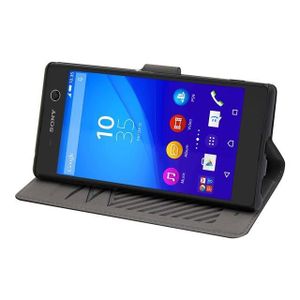 Muvit MFX Etui folio pour Sony Xperia M5 Noir