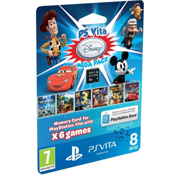 CARTE MEMOIRE 8 GO MEGA PACK DISNEY/PS VITA Achat / Vente carte