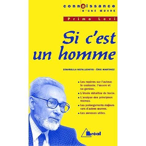 resumer du livre si c est un homme de primo resumer du livre si c est un homme de primo