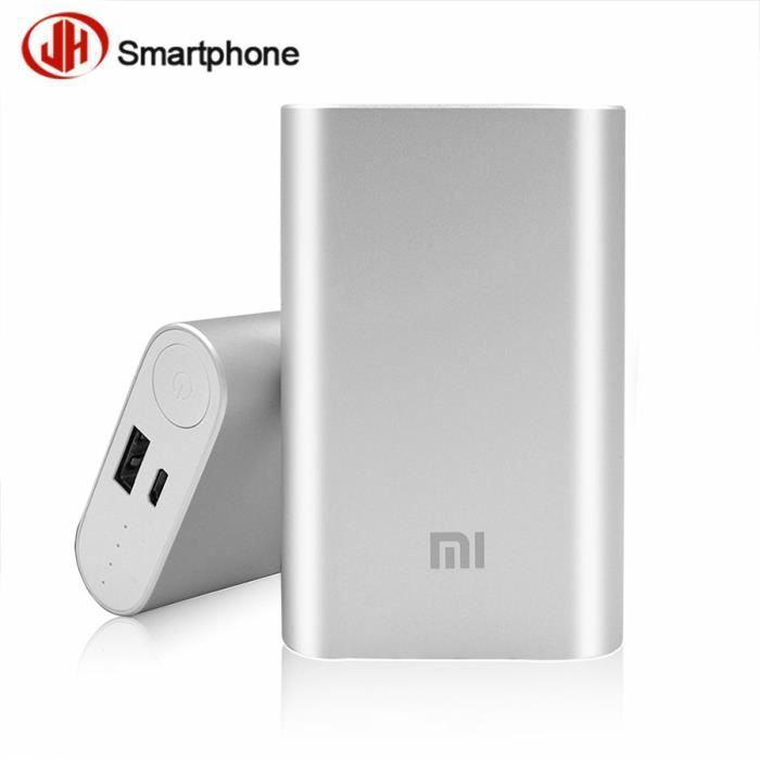 Originale Xiaomi batterie externe 10000mAh argent Power Bank Portable