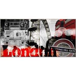 Tableau déco Affiche contrecollée 50x100 - Londres écriture