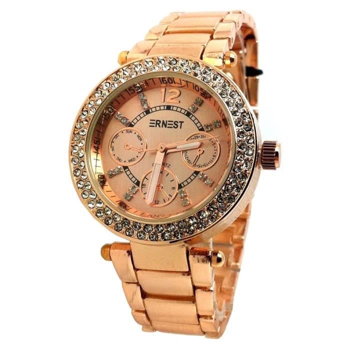 Montre Femme Avec Bracelet Strass – Neuve Sans Boîte