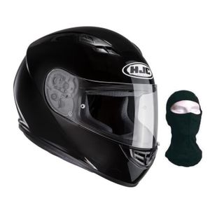 HJC Casque intégral CS-15 noir verni + cagoule