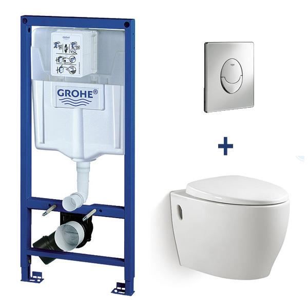 toilette suspendu grohe pack wc suspendu grohe darko blanc achat vente wc toilette suspendu grohe pack wc suspendu grohe darko blanc achat vente wc