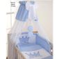CIEL DE LIT BÉBÉ Ciel de lit bébé en voile avec bande  Prince r