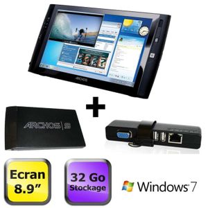 TABLETTE TACTILE Archos 9 Wifi 32 Go + 2ème Batterie + Réplicateur