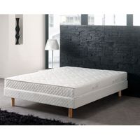 ENSEMBLE SOMMIER-MATELAS Matelas 140x190cm 100% Latex Aloe Vera