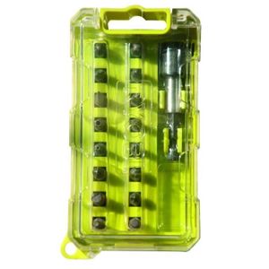 RYOBI Boîte cristal 17 accessoires de vissage couleur