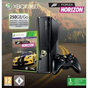 CONSOLE XBOX 360 PACK XBOX 360 250GO + FORZA HORIZON CONSOLE XBOX 360 PACK XBOX 360 250GO + FORZA HORIZON