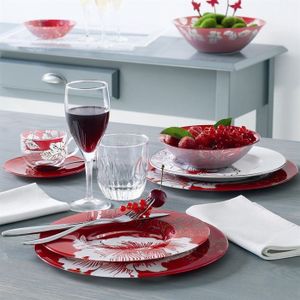 RAMEQUIN - RAVIER - VERRINE - MISE EN BOUCHE - COQUILLE LUMINARC "INK FLOWER" Lot de 6 coupelles