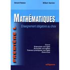 SCOLAIRE / UNIVERSITAIRES Mathématiques 1ère L; Enseignement Obligatoire ...