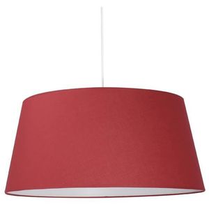 Lustre Tambour diam?tre 60 cm E27 100W rouge