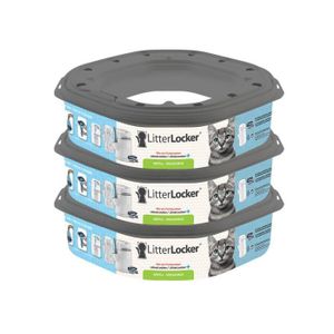 LITTER LOCKER Plus Lot de 3 recharges pour poubelle de liti?re - Chat