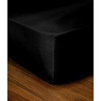 DRAP - DRAP HOUSSE  CASATXU Drap Housse 160x200cm NOIR