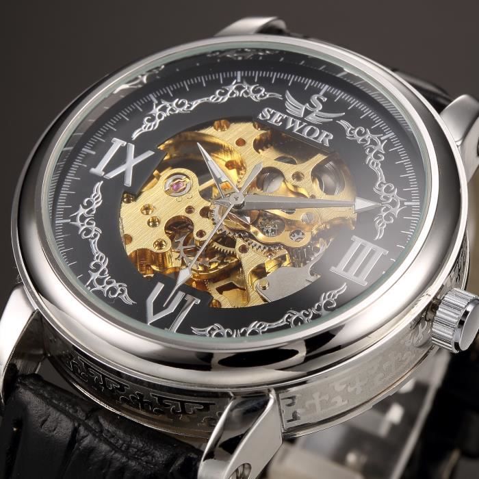 Montre Automatique Suisse Bolido - Classique, étanche, Avec Date Et Aiguilles Lumineuses