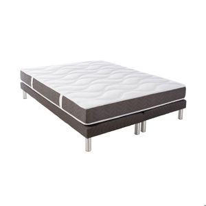 CONFORT DESIGN Ensemble matelas + 2 sommiers BARCELONA 160x200 cm - Latex - Tr?s ferme - 83kg/m? - 2 personnes