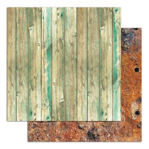 TOGA Lot de 6 papiers recto verso - 30x30 - Bois et mati?res
